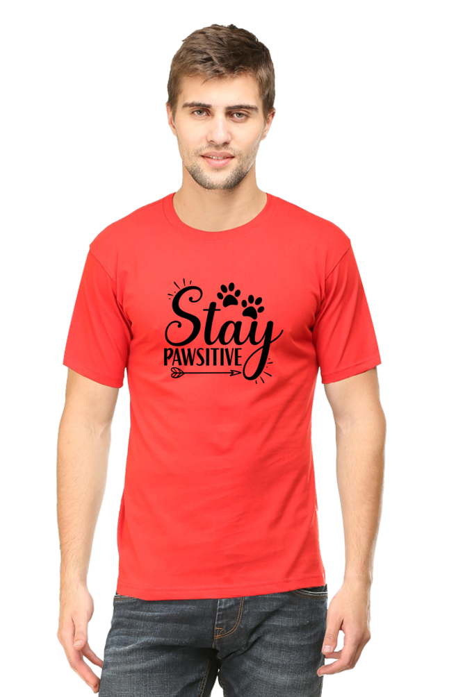 Stay Pawsitive | Cat Lover's Tee | Unisex Tshirt for Cat Lovers