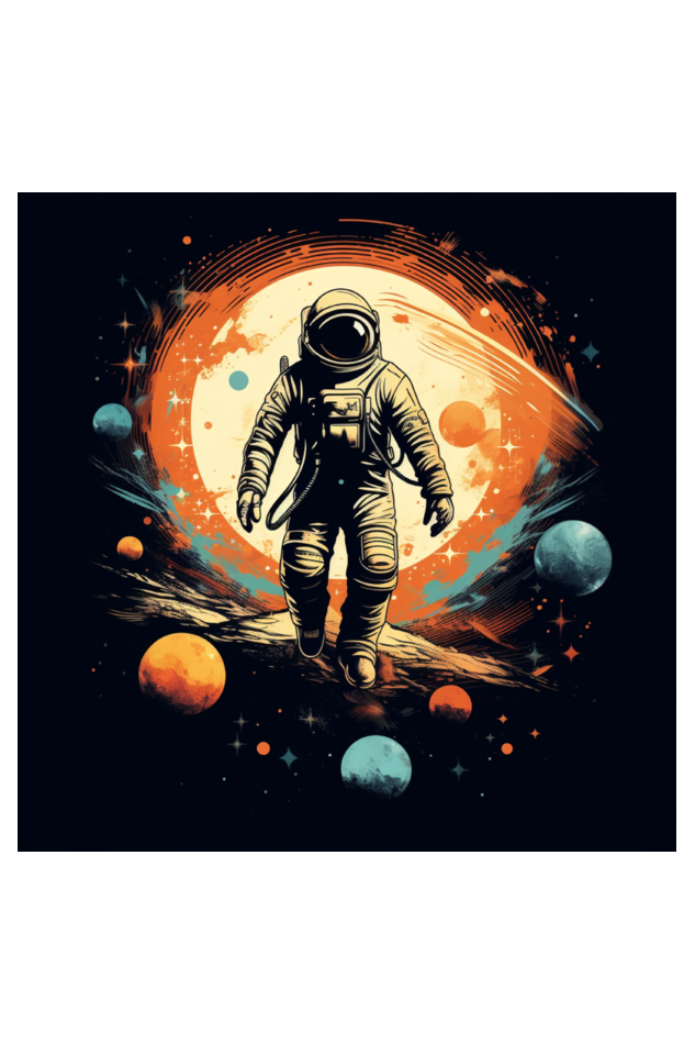 The Astronaut | Tshirt for Boys and Girls | Space Themed Tshirts for Kids | The Shirt Circuit