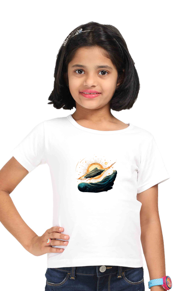 Cosmic Plunge | Tshirt for Boys & Girls | Space Themed Tshirts for Kids | The Shirt Circuit