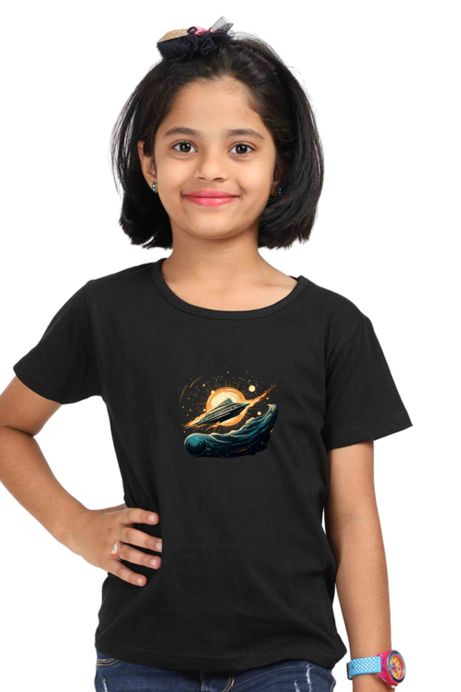 Cosmic Plunge | Tshirt for Boys & Girls | Space Themed Tshirts for Kids | The Shirt Circuit