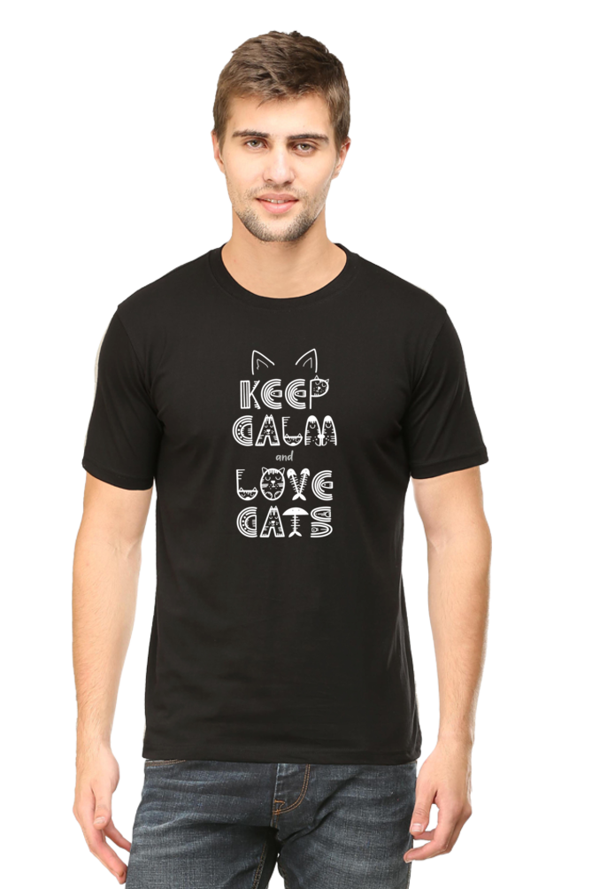 Keep Calm and Love Cats | The Purr-fect Tee for Cat Lovers | TShirt for Men and Women