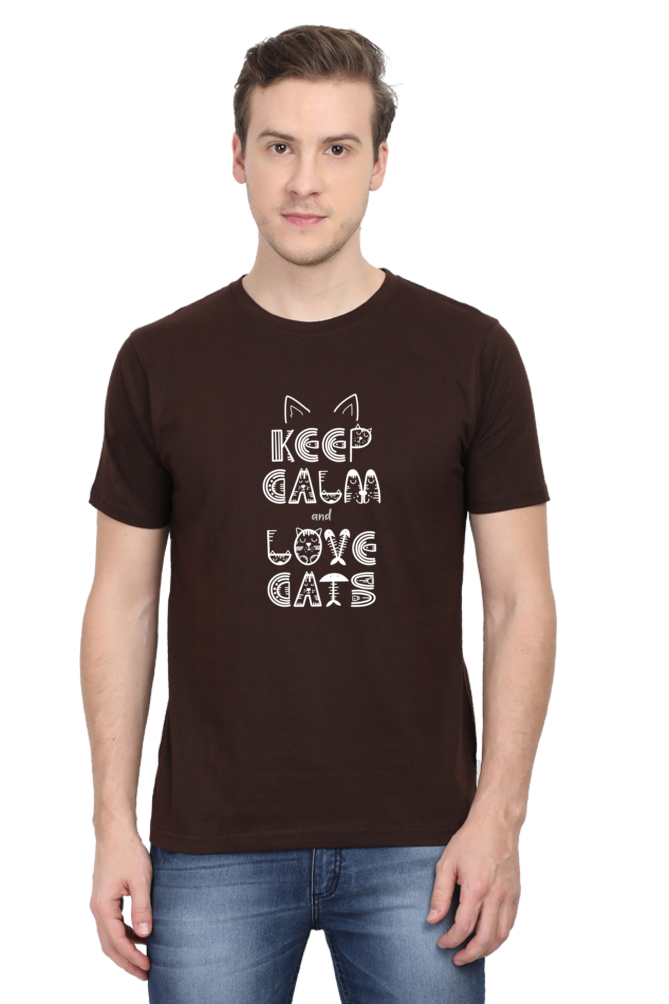 Keep Calm and Love Cats | The Purr-fect Tee for Cat Lovers | TShirt for Men and Women