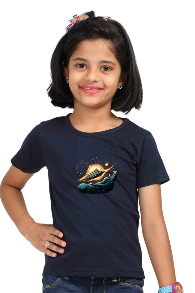 Cosmic Plunge | Tshirt for Boys & Girls | Space Themed Tshirts for Kids | The Shirt Circuit