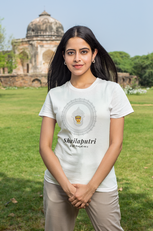 Shailaputri | Embracing the Divine | Durga Puja Tee for Men & Women